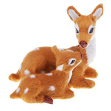 Max Simulation Sika Deer Plush Dolls Kids Toy Deer Christmas Tree Decoration B