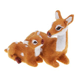 Max Simulation Sika Deer Plush Dolls Kids Toy Deer Christmas Tree Decoration B