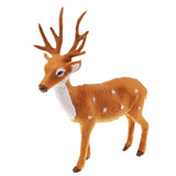 Max Simulation Sika Deer Plush Dolls Kids Toy Deer Christmas Tree Decoration C