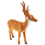 Max Simulation Sika Deer Plush Dolls Kids Toy Deer Christmas Tree Decoration C