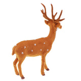 Max Simulation Sika Deer Plush Dolls Kids Toy Deer Christmas Tree Decoration C