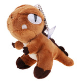 Max Mini Plush Dinosaur Pendant Stuffed Doll Keychain Backpack Accessories Brown