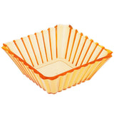 Max Acrylic Salad Fruit Dessert Candy Snack Dish Bowl Holder Tray Basket Orange