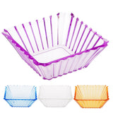 Max Acrylic Salad Fruit Dessert Candy Snack Dish Bowl Holder Tray Basket Orange