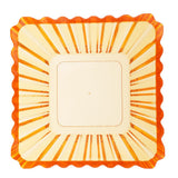 Max Acrylic Salad Fruit Dessert Candy Snack Dish Bowl Holder Tray Basket Orange