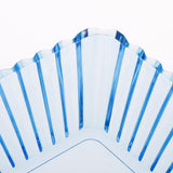 Max Acrylic Salad Fruit Dessert Candy Snack Dish Bowl Holder Tray Basket Blue