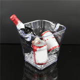 Max Ice Bucket Super large Wine Beer champagne Ice Bucket Barrel Container Clear