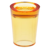 Max Acrylic Fruit Fork Holder Salad Dessert Fork Storage Case Fruit Fork Amber