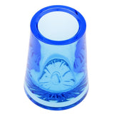 Max Acrylic Fruit Fork Holder Salad Dessert Fork Storage Case Fruit Fork Blue