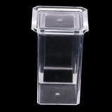 Max Transparent Toothpick Swab Box Holder Container for Restaurant Rectangle