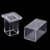 Max Transparent Toothpick Swab Box Holder Container for Restaurant Rectangle