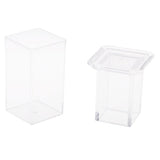 Max Transparent Toothpick Swab Box Holder Container for Restaurant Rectangle
