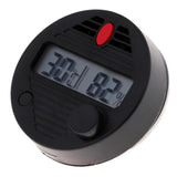 Maxbell High Quality Round Digital Hygrometer Thermometer Temp for Cigars Humidors