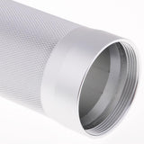 Max Aluminium Alloy Cigar Tube Case Humidor With Humidifier Hygrometer Silver