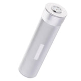 Max Aluminium Alloy Cigar Tube Case Humidor With Humidifier Hygrometer Silver