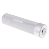 Max Aluminium Alloy Cigar Tube Case Humidor With Humidifier Hygrometer Silver