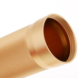 Max Aluminium Alloy Cigar Tube Case Humidor With Humidifier Hygrometer Gold