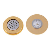 Max Aluminium Alloy Cigar Tube Case Humidor With Humidifier Hygrometer Gold