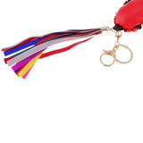 Max Crystal Handcraft Colors Paillette Pendants Handbag Key Chain Decors Red