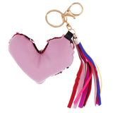 Max Crystal Handcraft Colors Paillette Pendants Handbag Key Chain Decors Pink