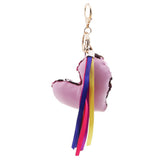 Max Crystal Handcraft Colors Paillette Pendants Handbag Key Chain Decors Pink