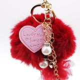 Max Fashion Fake Rabbit Fur Ball Key Chain Bag Pendants Decoration Girls Gift