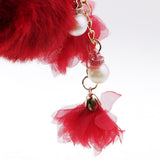 Max Fashion Fake Rabbit Fur Ball Key Chain Bag Pendants Decoration Girls Gift