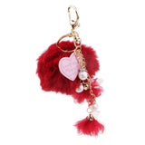 Max Fashion Fake Rabbit Fur Ball Key Chain Bag Pendants Decoration Girls Gift