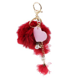 Max Fashion Fake Rabbit Fur Ball Key Chain Bag Pendants Decoration Girls Gift