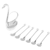 Max Swan Spoon Forks Holder Table Tableware For Coffee Fruits Six Spoon