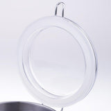 Max Stainless Steel Airtight Canister with Clear Acrylic Lid and Locking Clamp 26oz