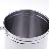 Max Stainless Steel Airtight Canister with Clear Acrylic Lid and Locking Clamp 46oz