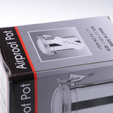 Max Stainless Steel Airtight Canister with Clear Acrylic Lid and Locking Clamp 60oz