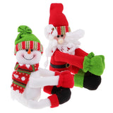 Max Wine Bottle Cover for Christmas Decor Dinner Table Party Snowman
