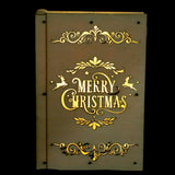 Max Luminaria 3D Marquee LED Light Christmas Party Market Decoration Gift Book