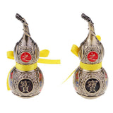 Max Chinese Feng Shui Antique Gourd Wind Chime Home Decor Mascot Fortune Bronze