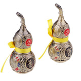 Max Chinese Feng Shui Antique Gourd Wind Chime Home Decor Mascot Fortune Bronze