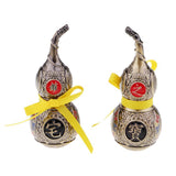 Max Chinese Feng Shui Antique Gourd Wind Chime Home Decor Mascot Fortune Bronze