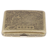 Max Men's Cigarette Case Holder with Box for 20pcs Vintage Metal Cigarette Box F