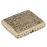 Max Men's Cigarette Case Holder with Box for 20pcs Vintage Metal Cigarette Box F