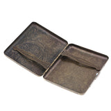 Max Men's Cigarette Case Holder with Box for 20pcs Vintage Metal Cigarette Box H