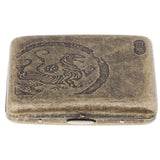 Max Men's Cigarette Case Holder with Box for 20pcs Vintage Metal Cigarette Box H