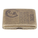 Max Men's Cigarette Case Holder with Box for 20pcs Vintage Metal Cigarette Box I