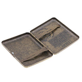 Max Men's Cigarette Case Holder with Box for 20pcs Vintage Metal Cigarette Box I