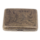 Max Men's Cigarette Case Holder with Box for 20pcs Vintage Metal Cigarette Box J