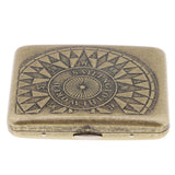 Max Men's Cigarette Case Holder with Box for 20pcs Vintage Metal Cigarette Box O