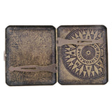 Max Men's Cigarette Case Holder with Box for 20pcs Vintage Metal Cigarette Box O
