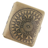 Max Men's Cigarette Case Holder with Box for 20pcs Vintage Metal Cigarette Box O
