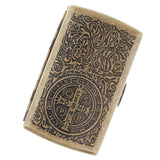 Maxbell Metal Cigarette Case Vintage Stash Box 20Pcs Tobacco Storage Case A
