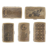 Maxbell Metal Cigarette Case Vintage Stash Box 20Pcs Tobacco Storage Case A
